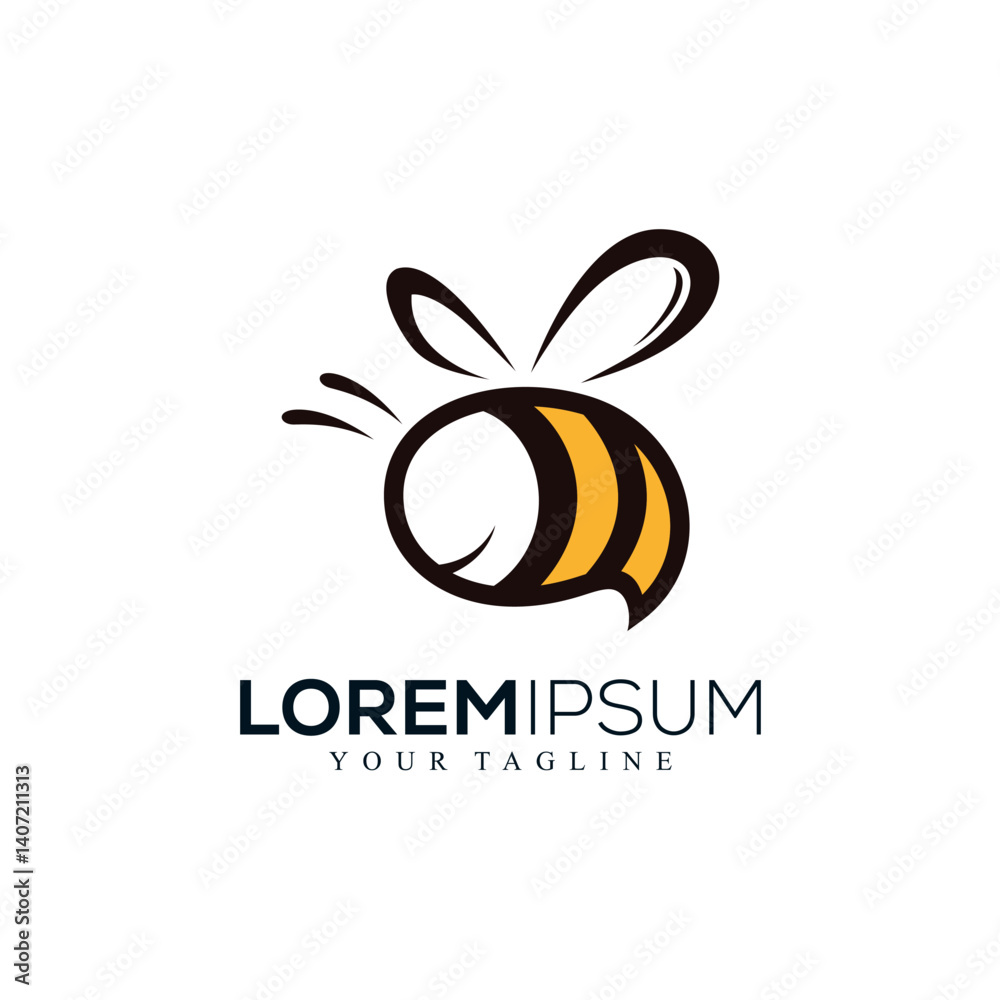 Obraz premium Abstract bee logo design