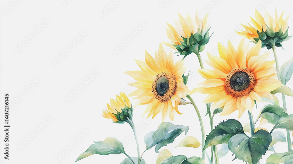 Obraz premium Elegant wedding invitation card background . Minimal hand painted watercolor botanical flowers texture template background. Design for wedding, vip cover, poster, rsvp moderncard.Valentine's Day