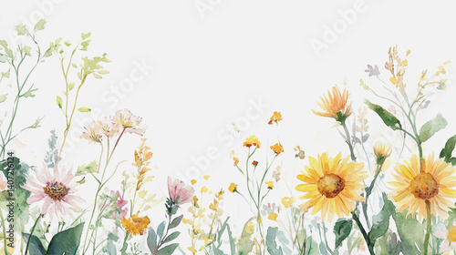 Elegant wedding invitation card background . Minimal hand painted watercolor botanical flowers texture template background. Design for wedding, vip cover, poster, rsvp moderncard.Valentine's Day

