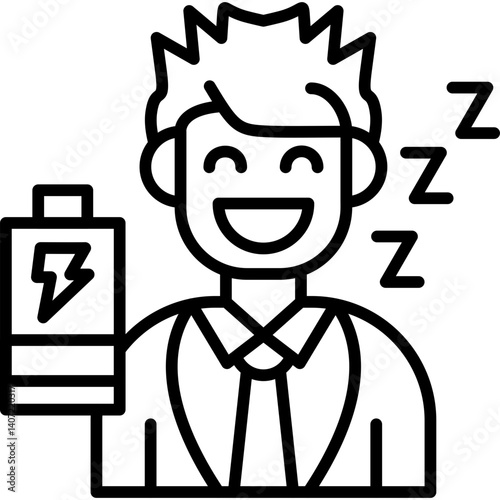 Fatigue Icon Vector Element