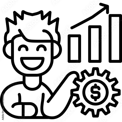Productivity Icon Vector Element