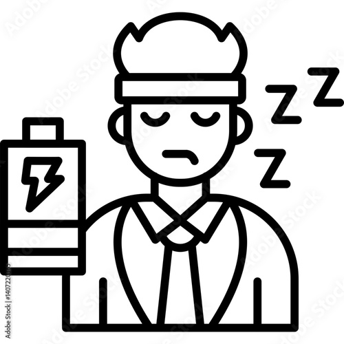 Tired Icon Vector Element