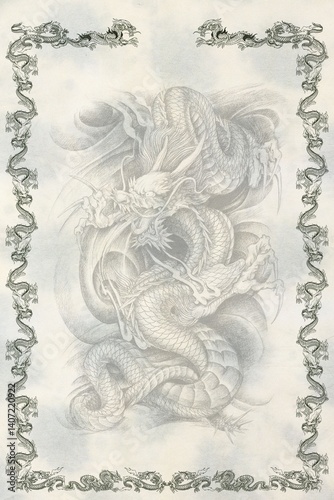 Karate, taekwondo, judo, kudo, hapkido, kempo certificate, diplom. Old vintage paper texture. High resolution.