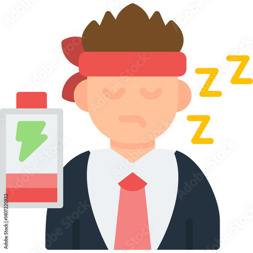 Fatigue Icon Vector Element