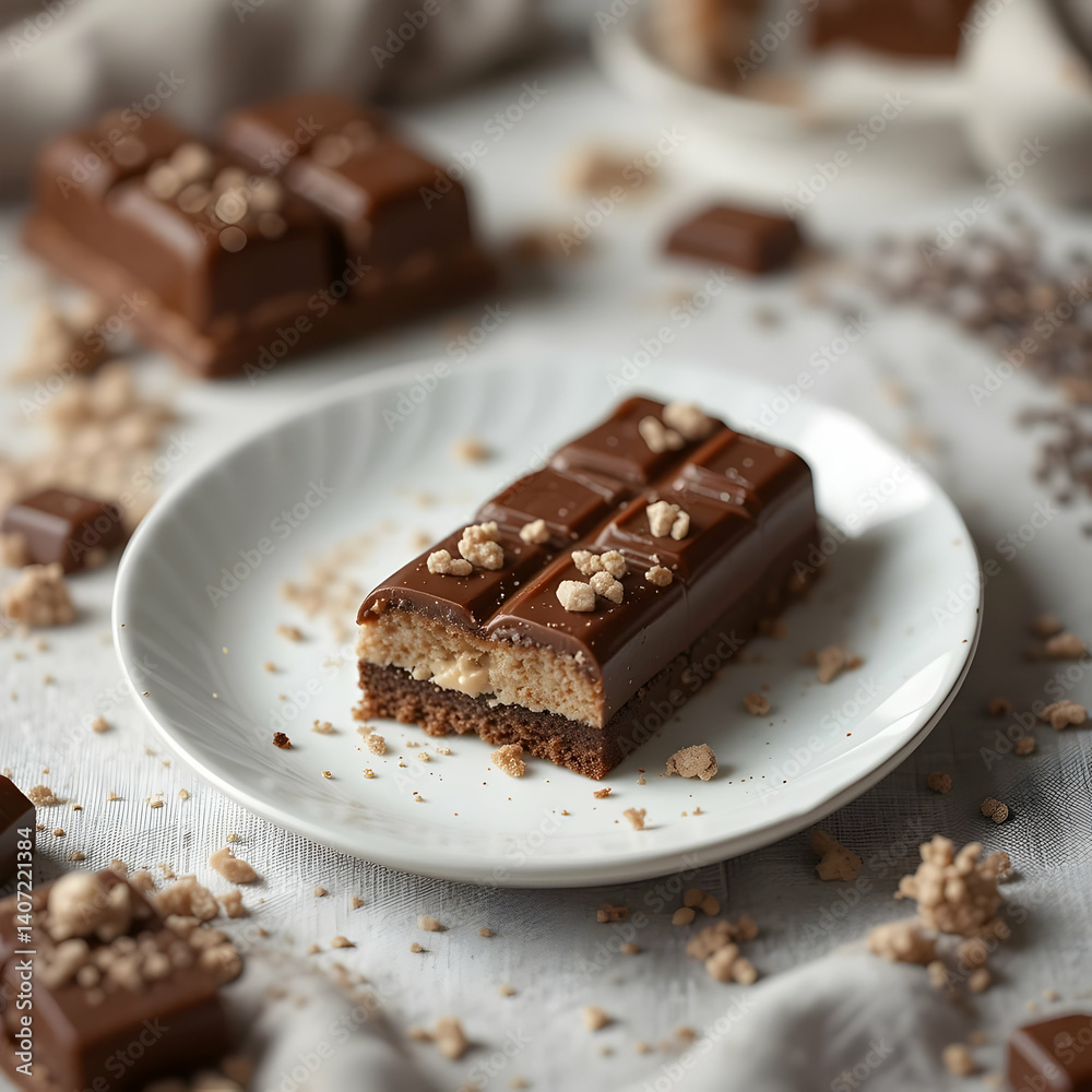 Chocolate bar layers sweet dessert Chocolate bar layers sweet dessert