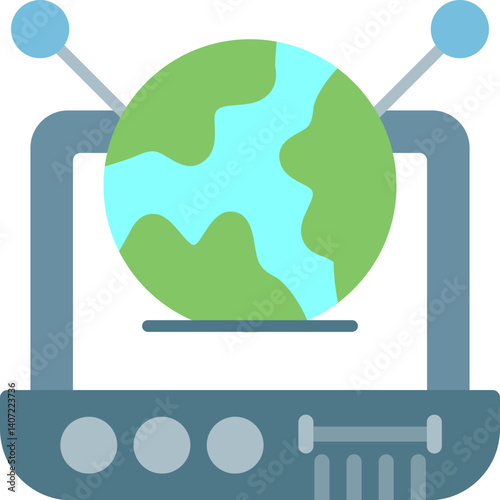 Global Internet Icon Vector Element
