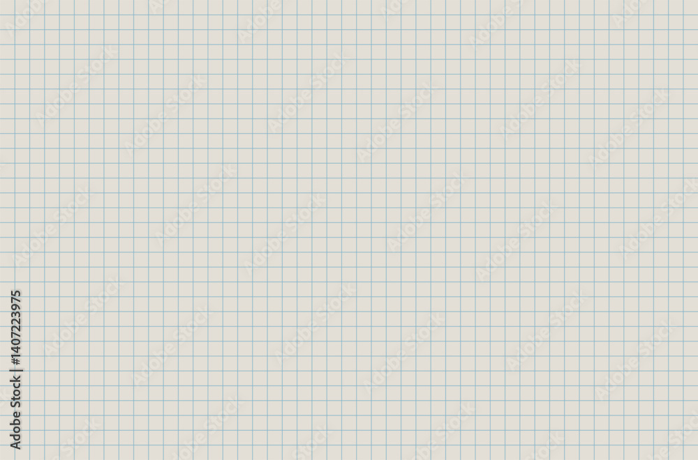 Blank notebook sheet with grid