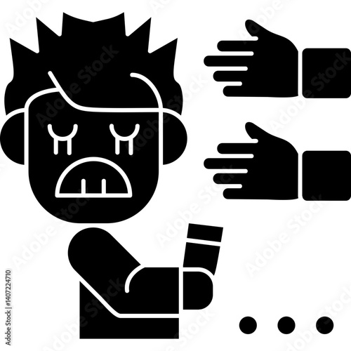 Victim Icon Vector Element