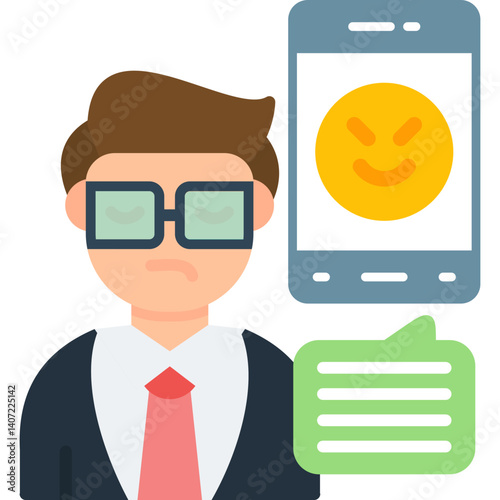 Bullying Icon Vector Element