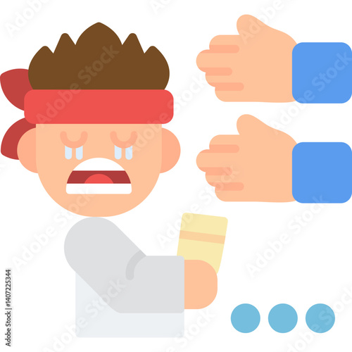 Victim Icon Vector Element