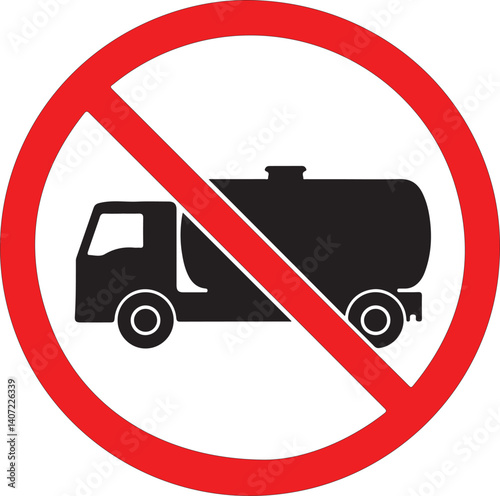 no lorry icon no truck transport sign vector