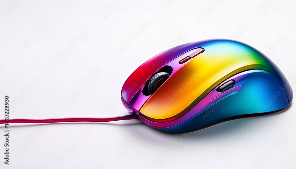 red computer mouse