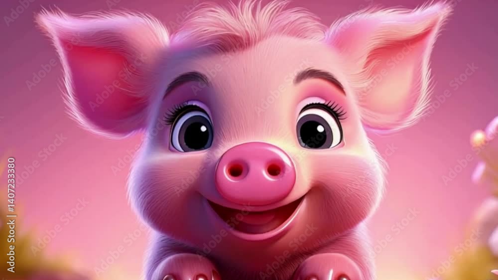 Niedliches kleines Ferkel