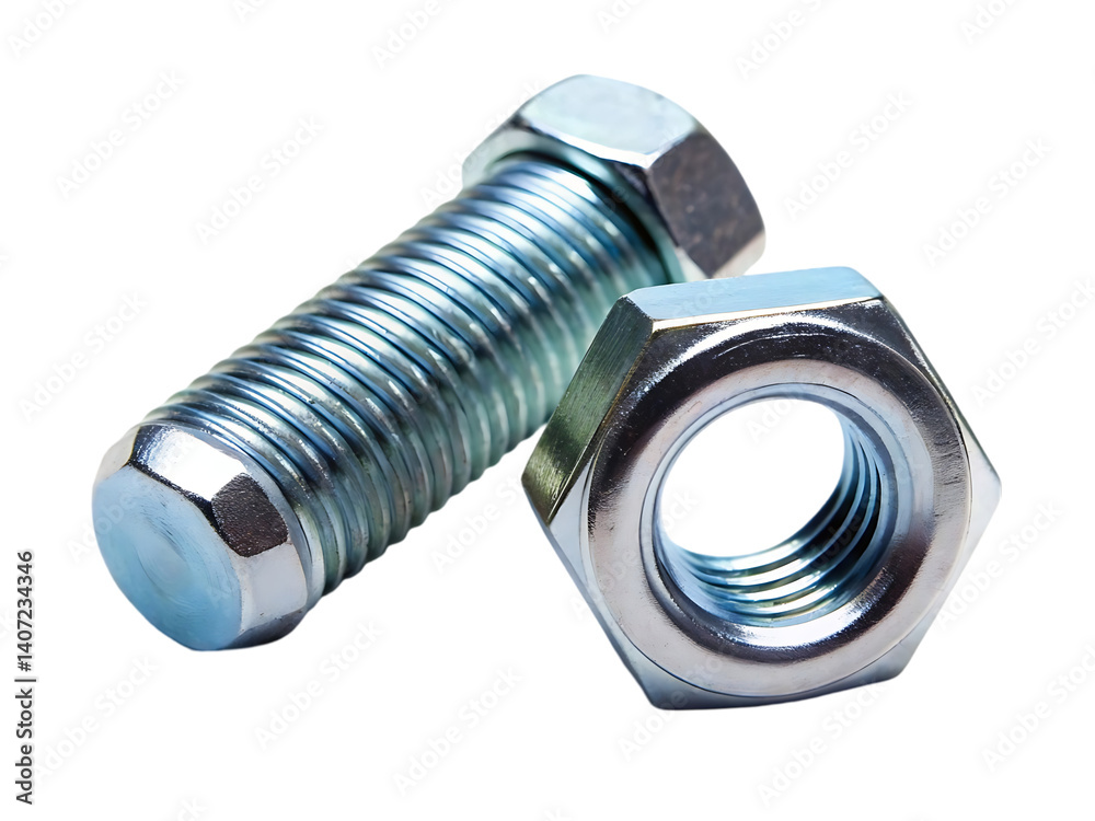 metal bolt and nut
