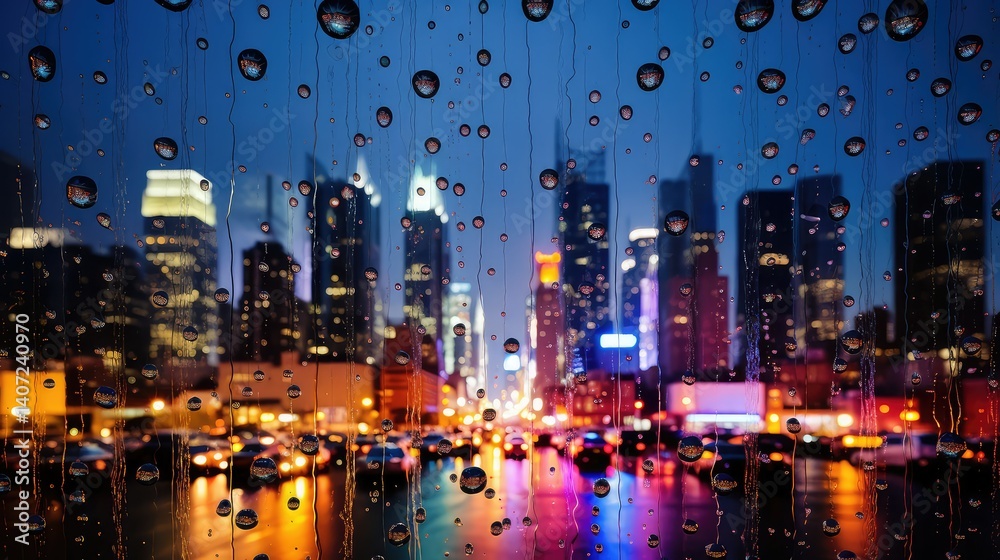 Obraz premium window refraction light