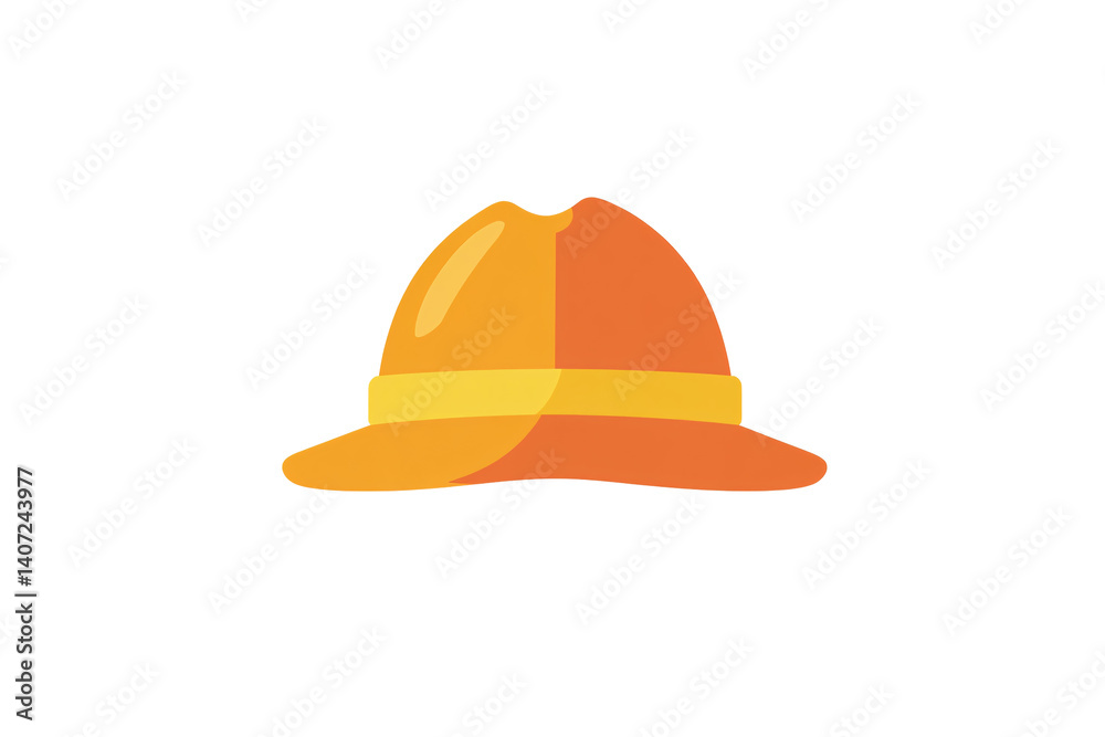 a yellow hat with a yellow band a yellow hat with a yellow band