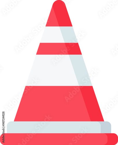 traffic cone Illustration on a white background     