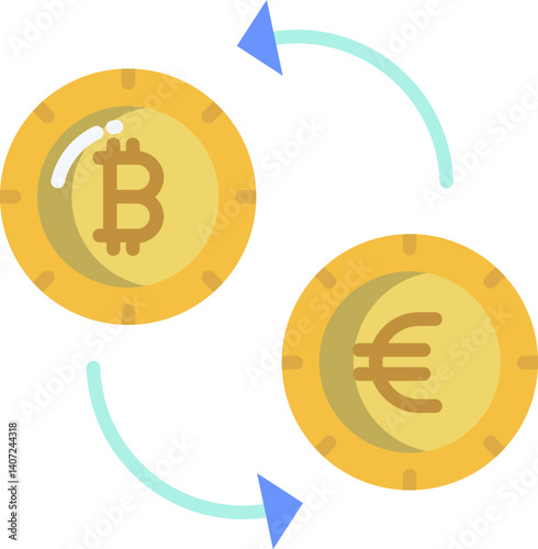 transaction Illustration on a white background     