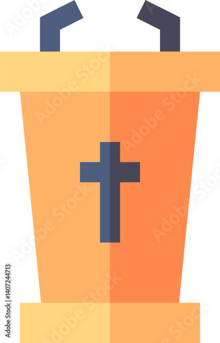 tribune Illustration on a white background     