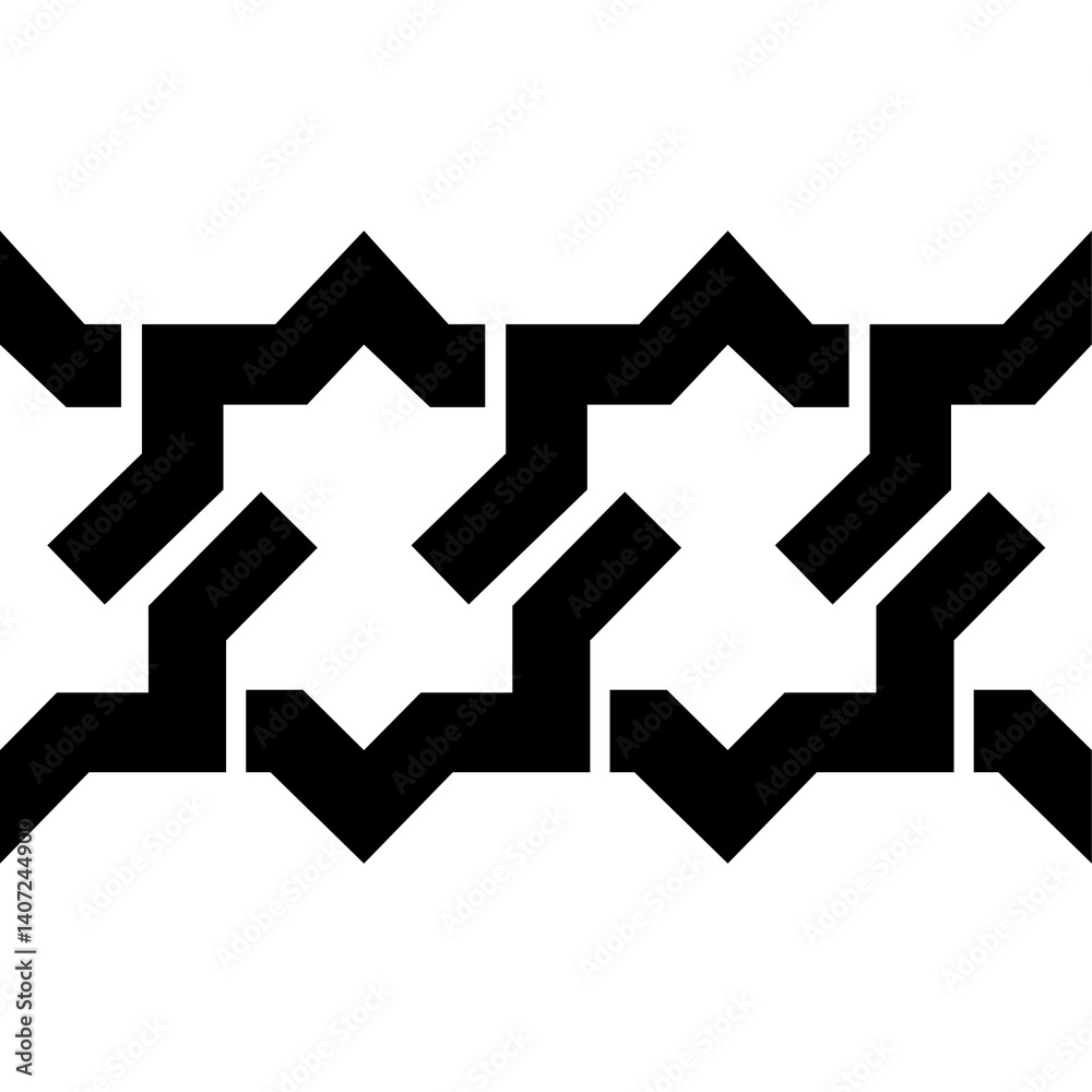 shape ornament border seamless design with alpha