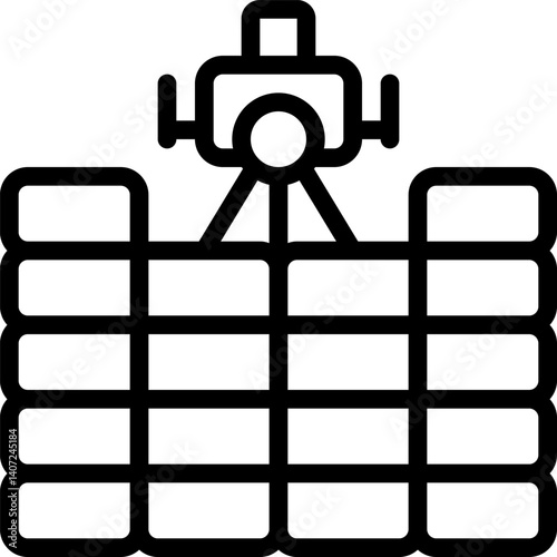 turret Illustration on a white background    