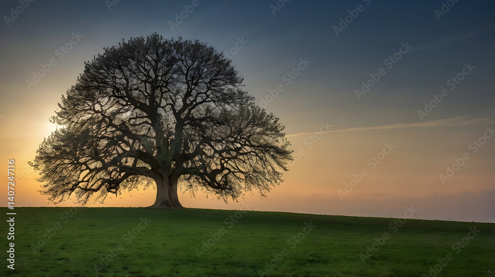 Fototapeta premium tree in the morning