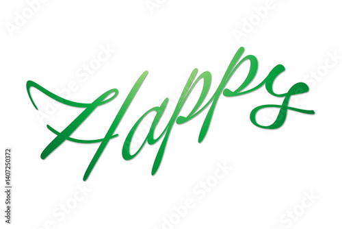 Happy（幸せ）の文字のベクター素材
