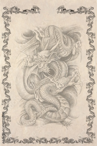 Karate, taekwondo, judo, kudo, hapkido, kempo certificate, diplom. Old vintage paper texture. High resolution.