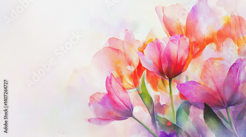 Elegant wedding invitation card background . Minimal hand painted watercolor botanical flowers texture template background. Design for wedding, vip cover, poster, rsvp moderncard.Valentine's Day

