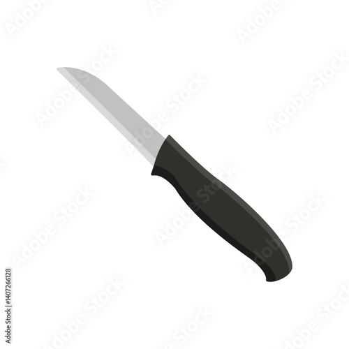 paring knife flat icon illustration