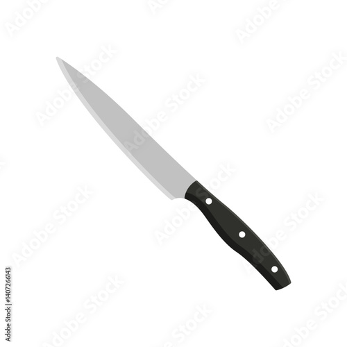 utility knife flat icon illustration