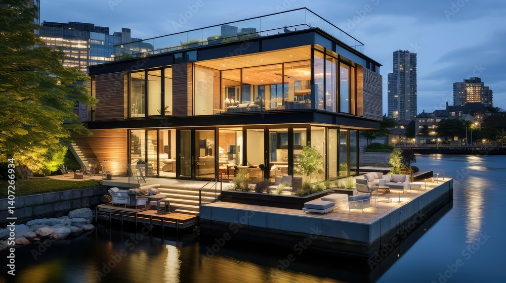 Obraz premium home boston house