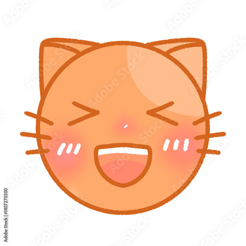 Thai Tea Cat Moods happy