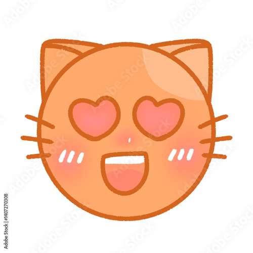 Thai Tea Cat Moods love 