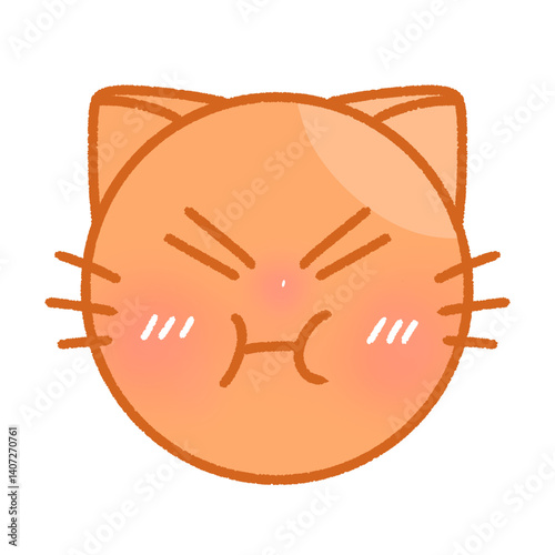 Thai Tea Cat Moods feel hurt