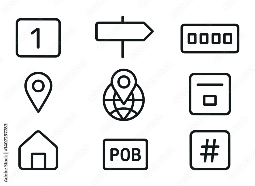 outline vector icons of email contacts: address book, contact card, group contact, add recipient, favorite sender, import contacts, export contacts, recent sender. No text. The icons should be clean. outline vector icons of email contacts: address book, contact card, group contact, add recipient, favorite sender, import contacts, export contacts, recent sender. No text. The icons should be clean.