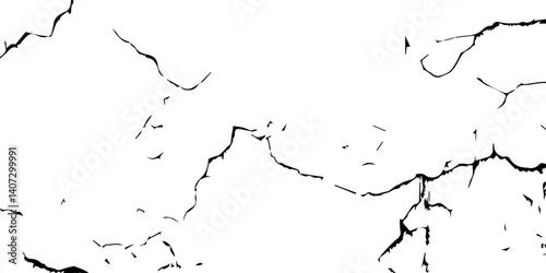 Closeup of dry fissure ground. White dried and cracked ground earth background.Gray crack on earth texture. erosion.