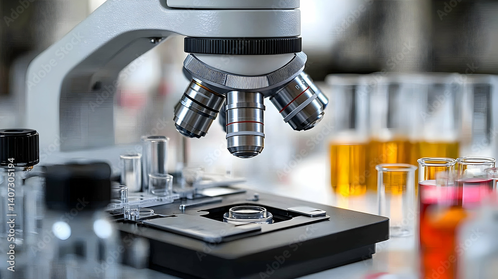 Laboratory Microscope Focused on Specimen (1) Laboratory Microscope Focused on Specimen (1)