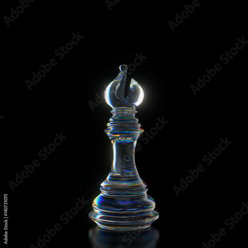 Obraz na płótnie Bishop Chess Piece w salonie