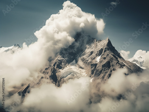 Mountain clouds gathering fast signaling a weather shift and swift danger demanding respect