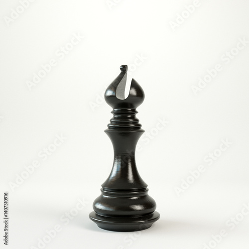 Obraz na płótnie Bishop Chess Piece w salonie