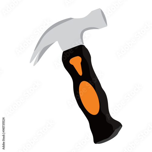 Hammer vector illustration. isolated on white background. Simple vector design.