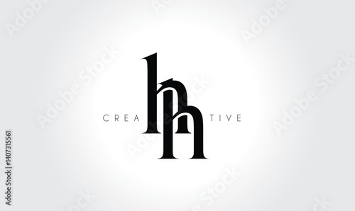 hh letters Creative Monogram Logo Concept