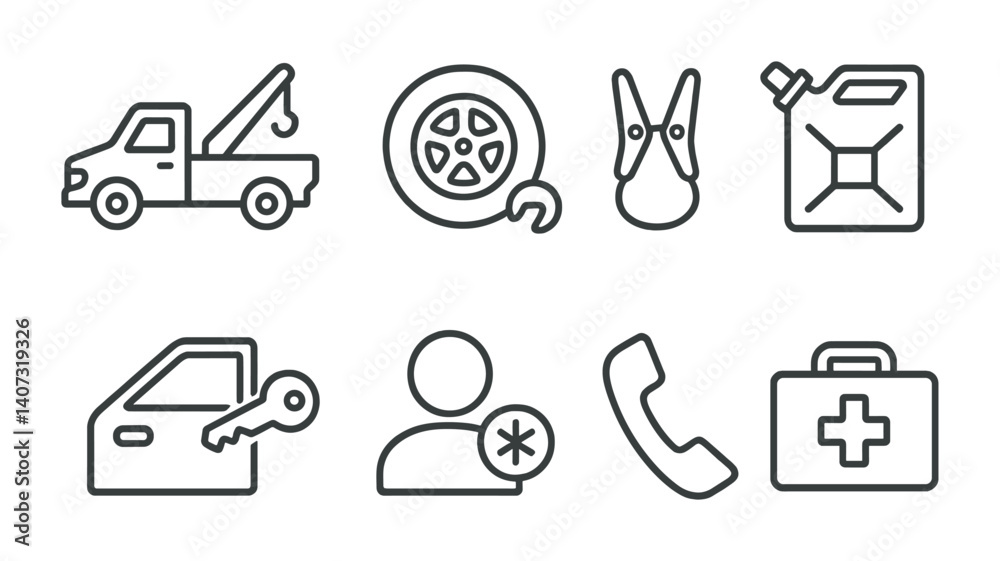 Fototapeta premium medical icons set