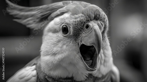 Emotive Bird Portrait with Expressive Eyes – Vertical Framing