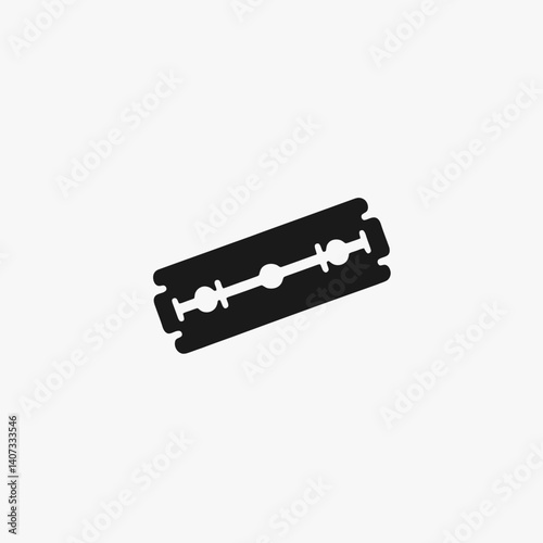 Razor Tip Silhouettes in black on a white background