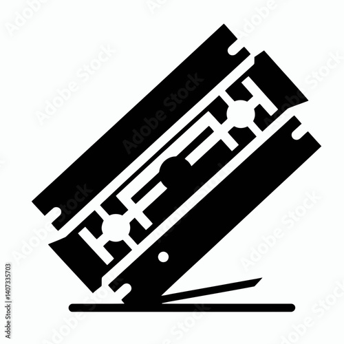 Razor Edge Silhouettes in black on a white background