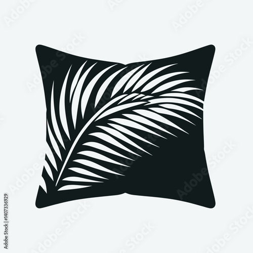 Pillow Corner Silhouettes in black on a white background