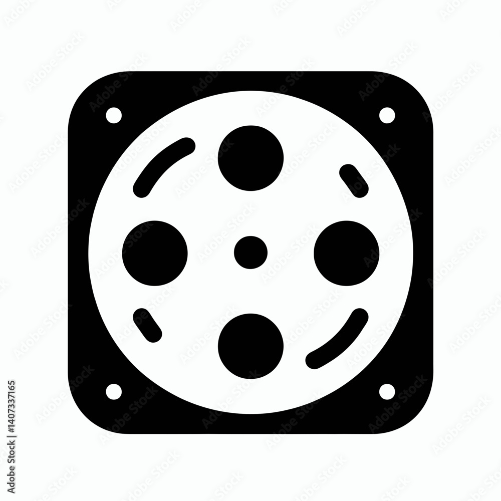 Pop Socket Silhouettes in black on a white background Pop Socket Silhouettes in black on a white background
