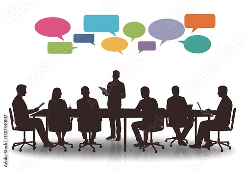 Business meeting discussion brainstorming communication teamwork collaboration